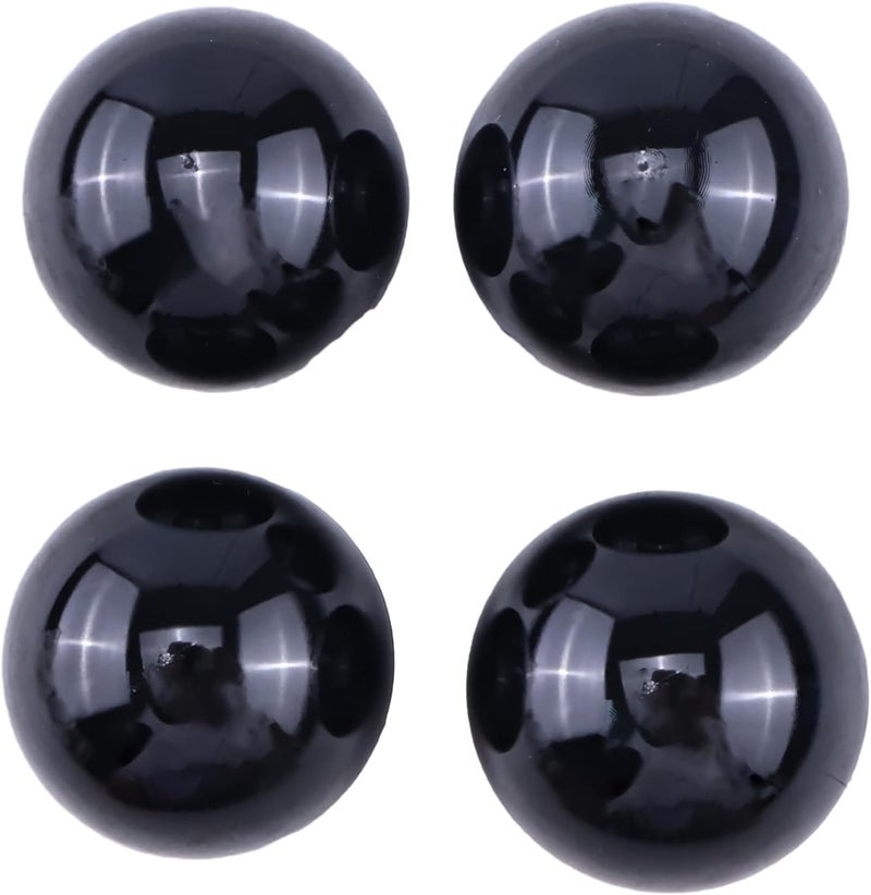 SUKATC 4PCS Threaded Ball Knob M6x35mm Compatible with M6 screw Joystick Handle in lighting installation, control levers, lawn mower, sports equipment and more, Black 1-3/8" - Image 5
